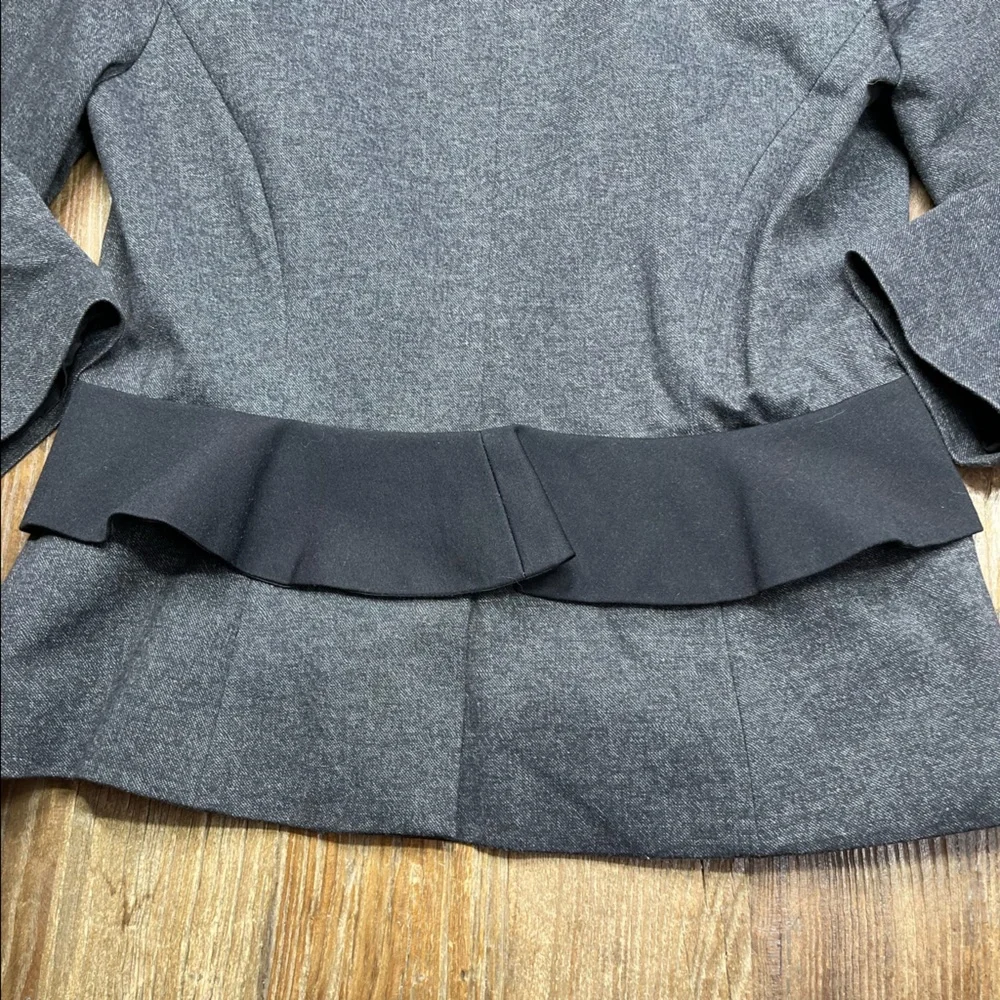 Anthropologie Cartonnier Gray Blazer Jacket Size 8 - Picture 9 of 11